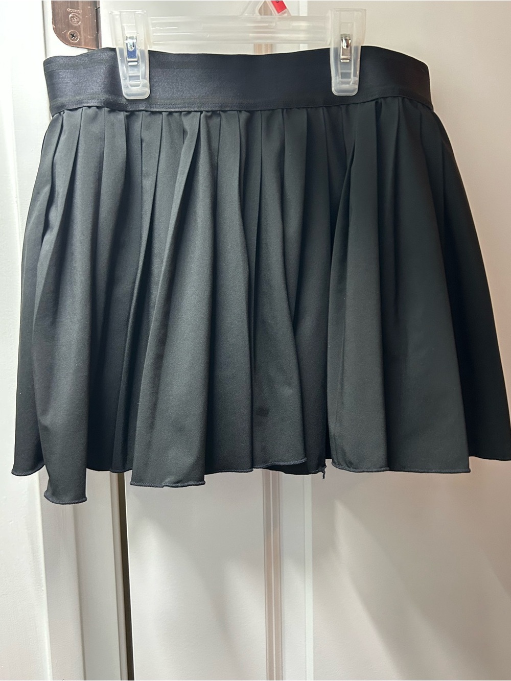 Black Pleated Mini Skirt - Women